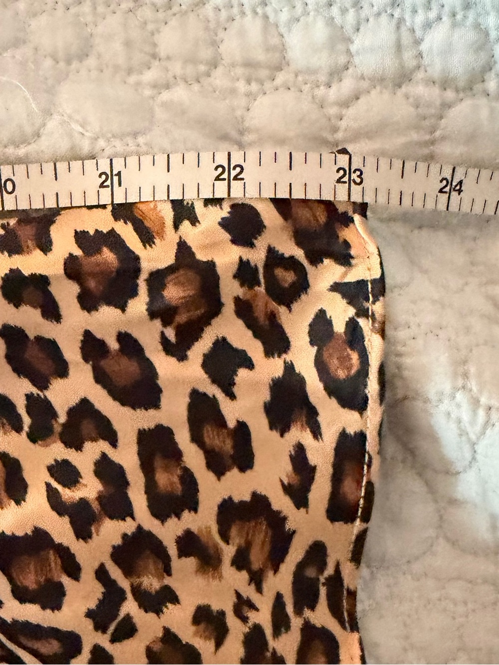Leopard Print Slip Dress Chemise - Tan/Black - Picture 6 of 7